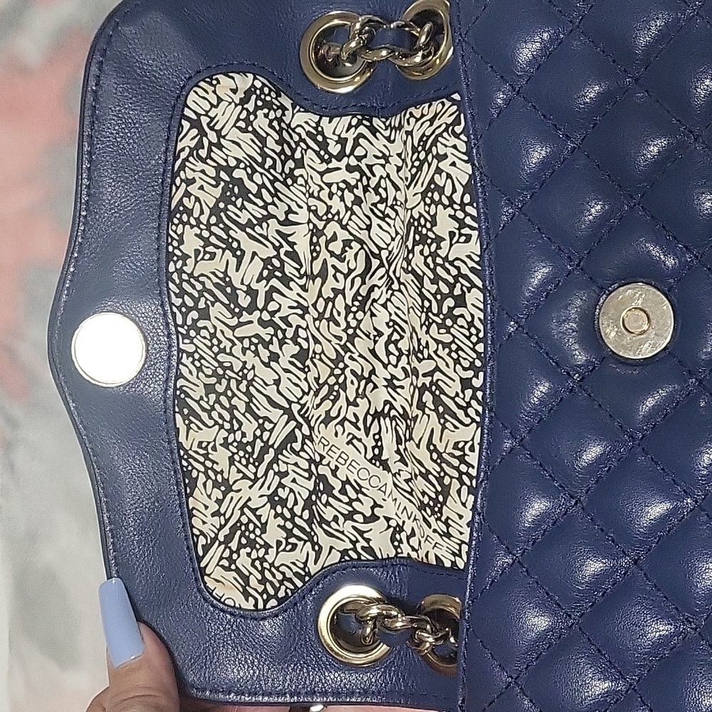 BEAUTIFUL REBECCA MINKOFF BLUE  CROSSBODY BAG - Picture 9 of 10